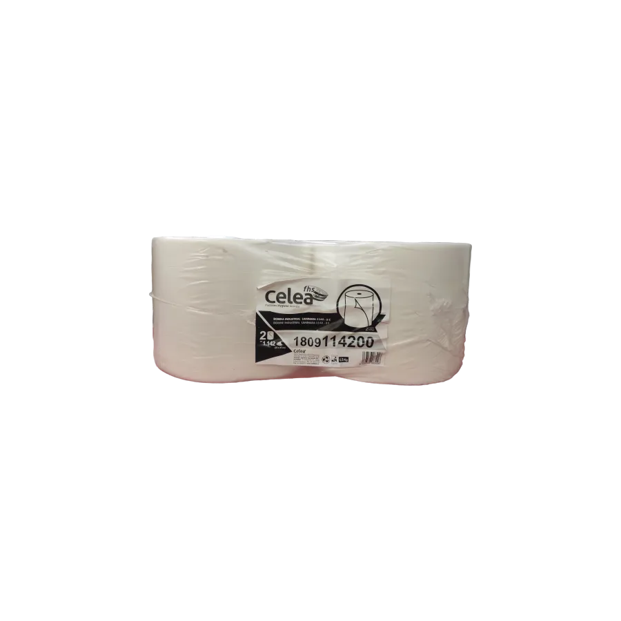 Bobina de celulosa industrial laminada para limpieza y secado