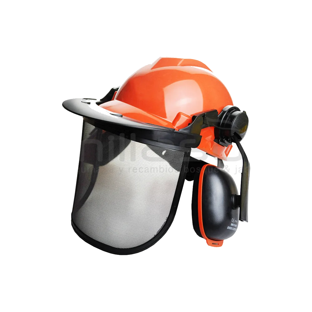 Casco forestal ANOVA 99-7261 con pantalla de malla y protección auditiva
