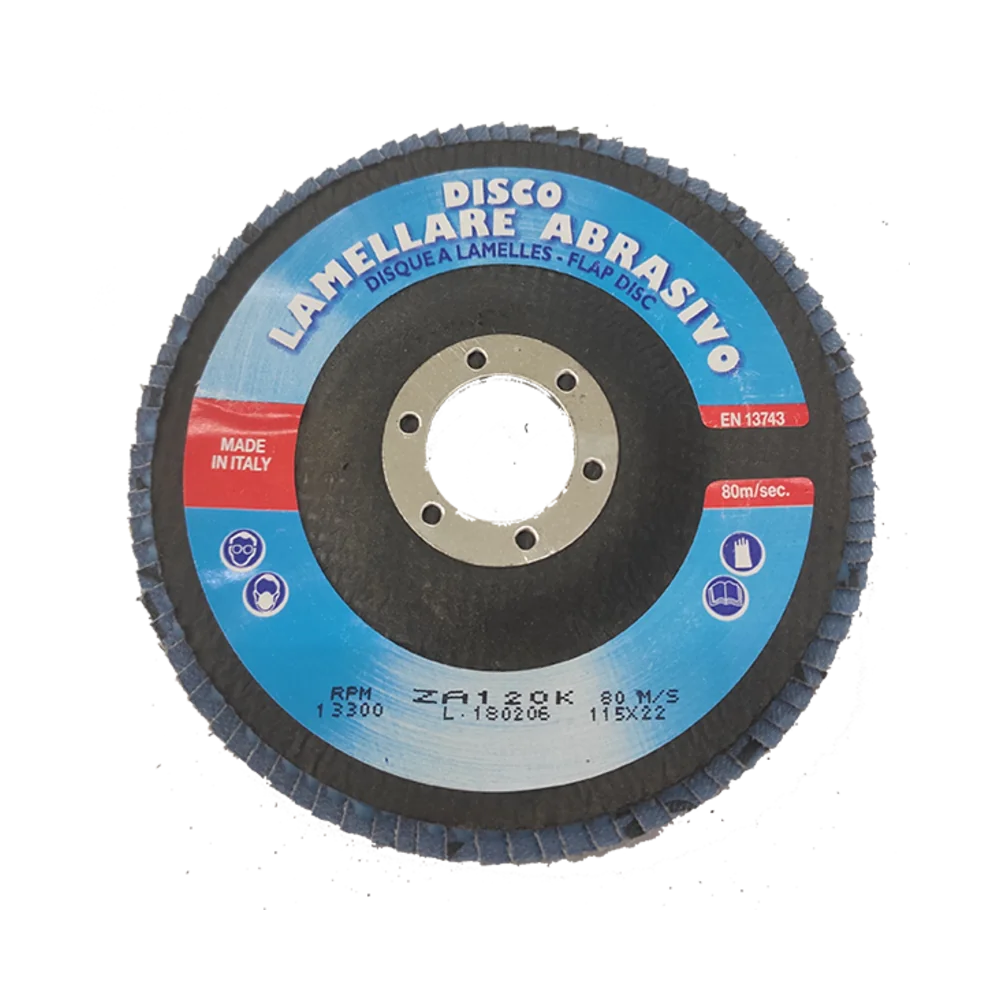 Disco de láminas para metal de 115 mm grano 120 MOLEMAB