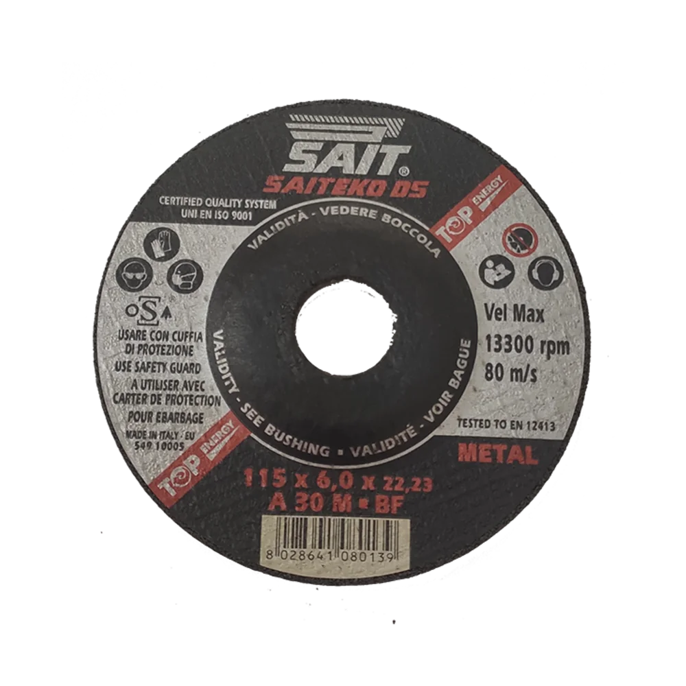 Disco de repaso SAIT para metal 115 por 6 por 22,23 mm