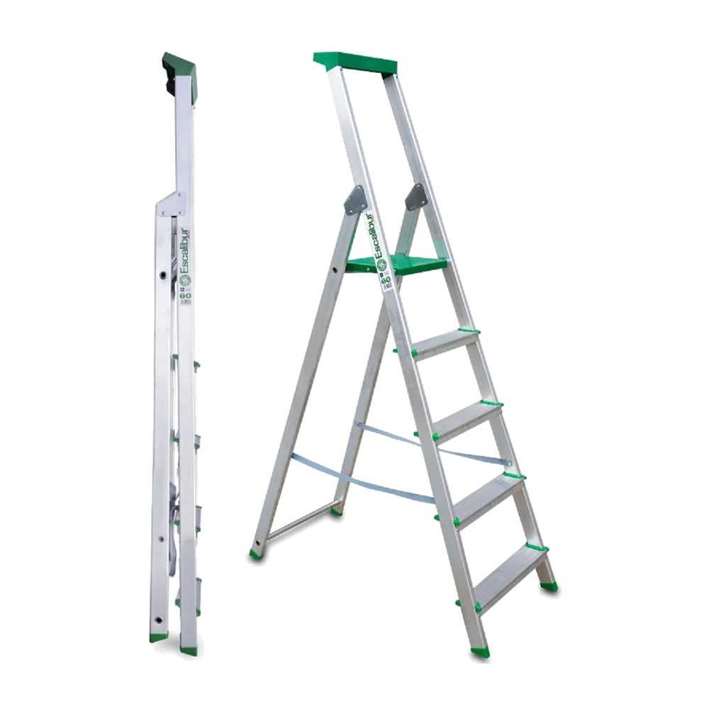 Escalera de aluminio Escalibur ES-DOM5 de 5 peldaños
