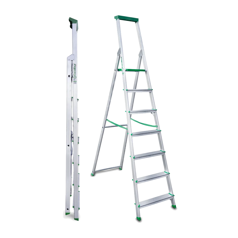 Escalera de aluminio Escalibur ES-DOM7 de 7 peldaños