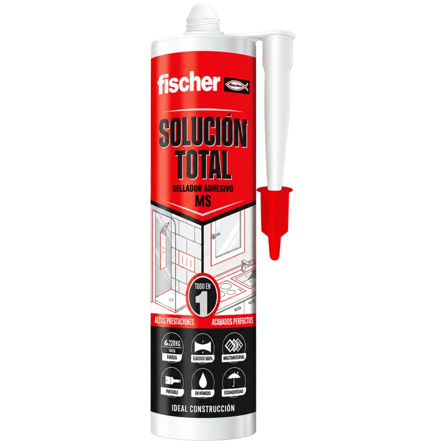 Cartucho de polímero MS Fischer Solución Total de 290 ml con cánula