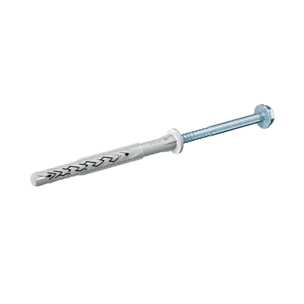Taco largo Fischer SXRL con tornillo de seguridad