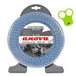 Hilo para desbrozadora ANOVA Cyclone 4 mm × 28 m