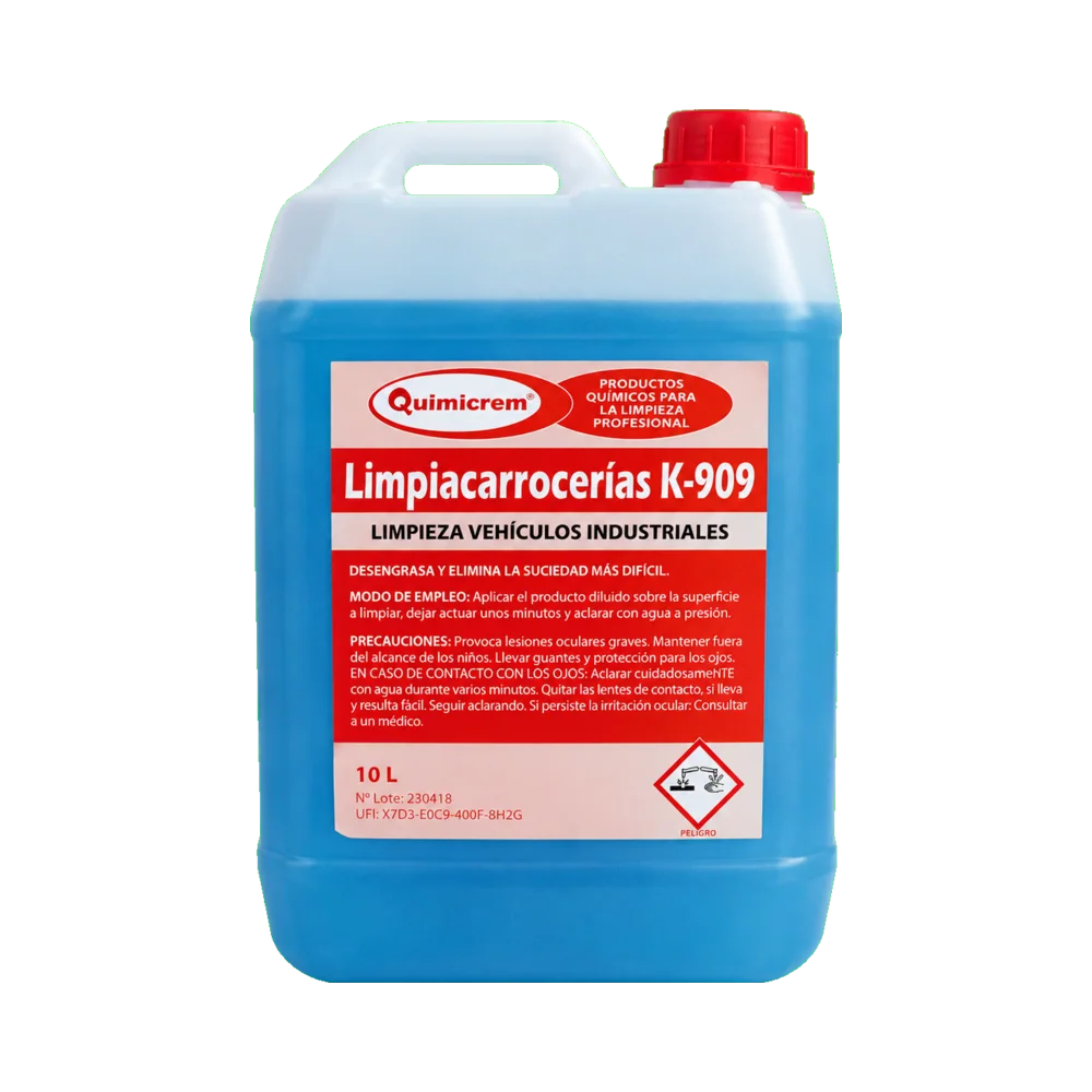 Garrafa de 10 litros de limpiacarrocerías industrial K-909 Quimicrem