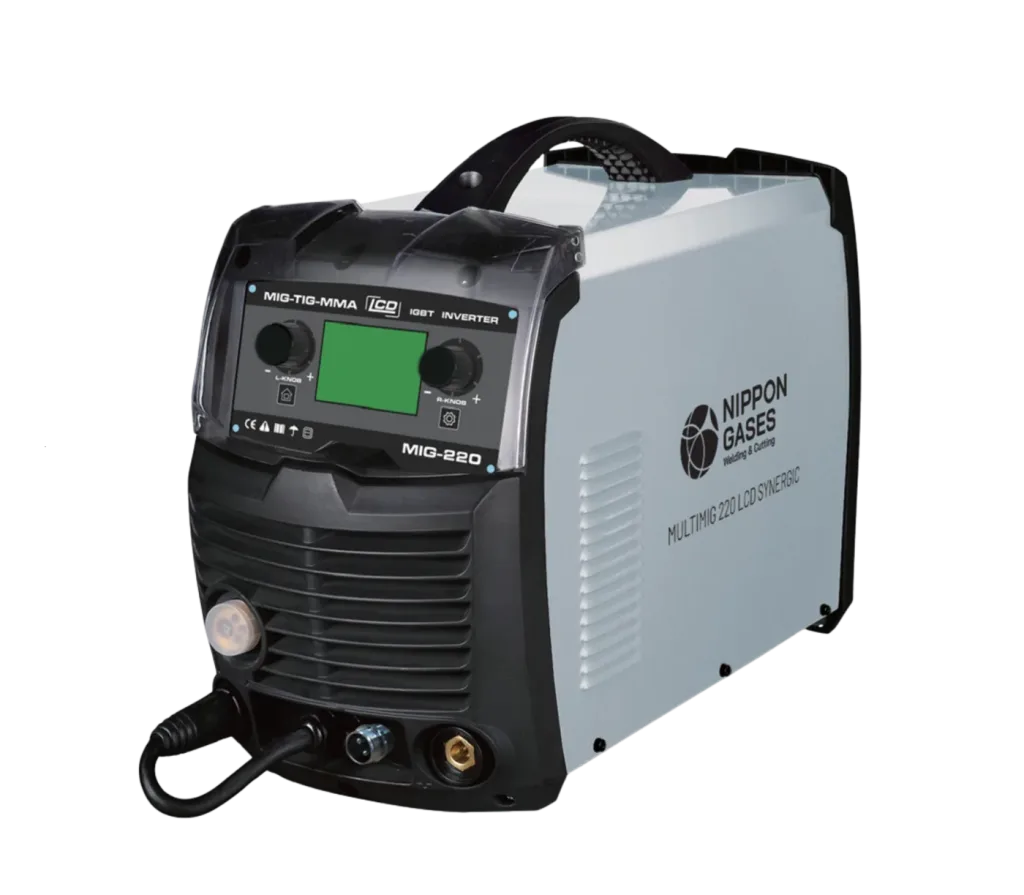 Soldadura MULTIMIG 220C Synergic LCD monofásica Nippon Gases
