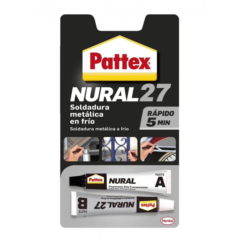 Pattex Nural 27, soldadura en frío para metal