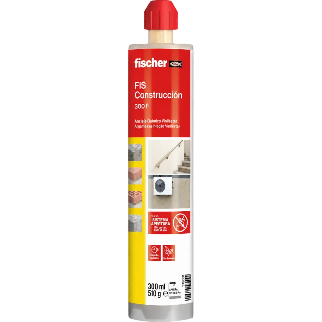Cartucho de anclaje químico Fischer FIS Construcción 300 F de 300 ml