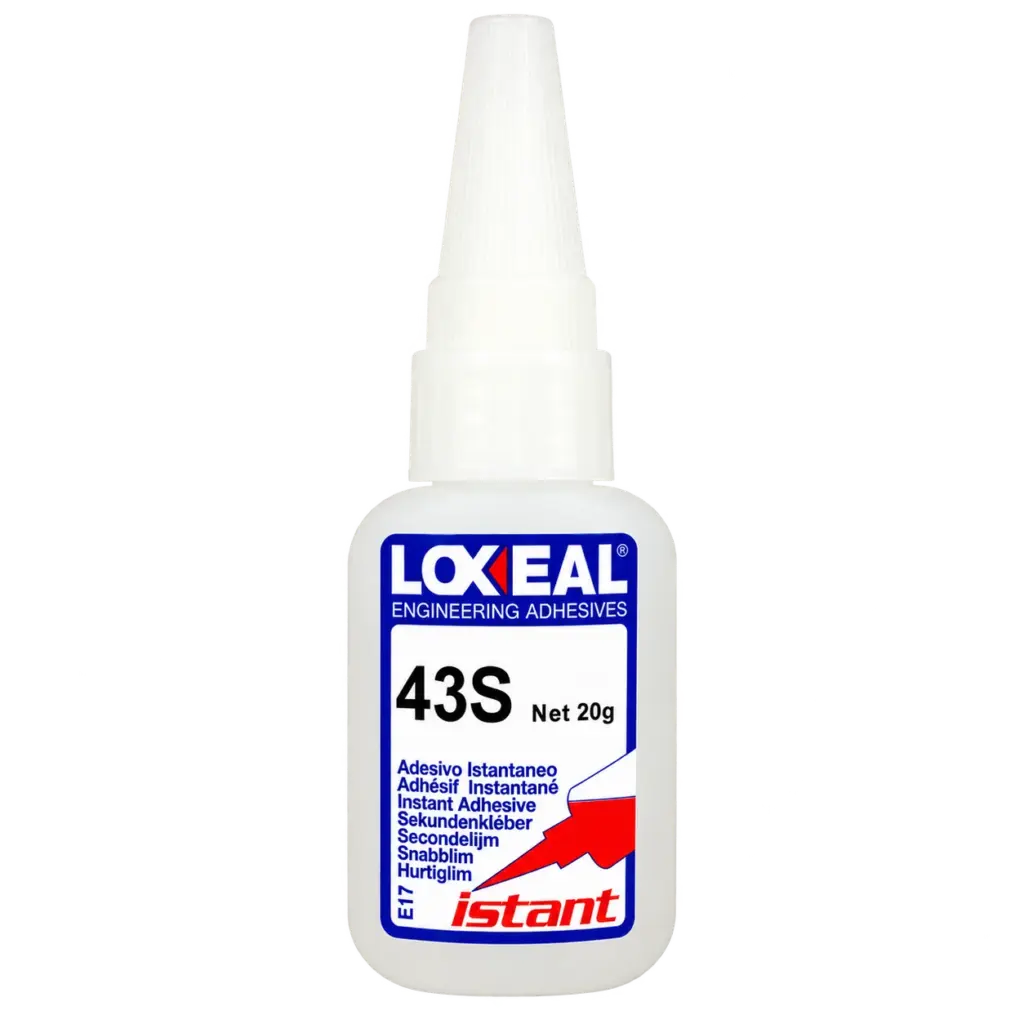Adhesivo instantáneo de cianoacrilato Loxeal 43S · 20 g — envase individual